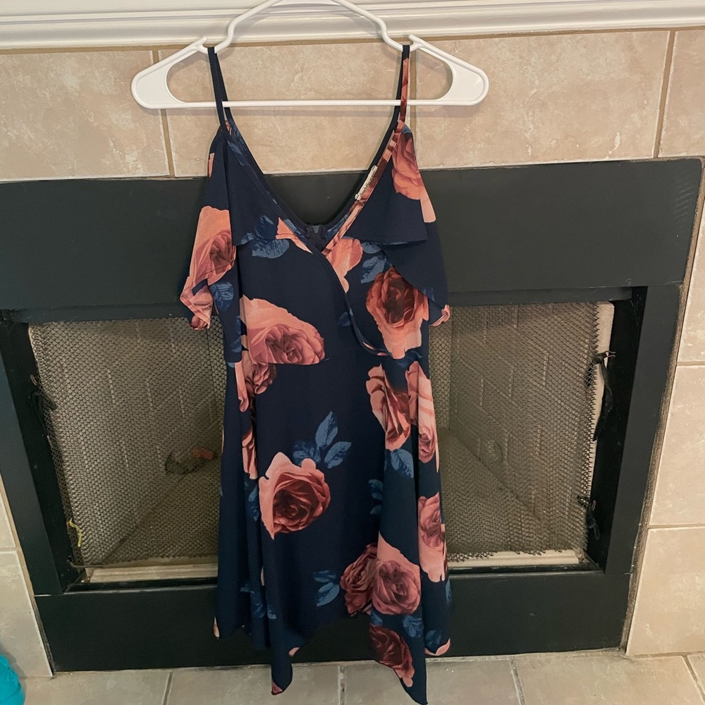 Flowy Floral Charlotte Russe Off The Shoulder Dress